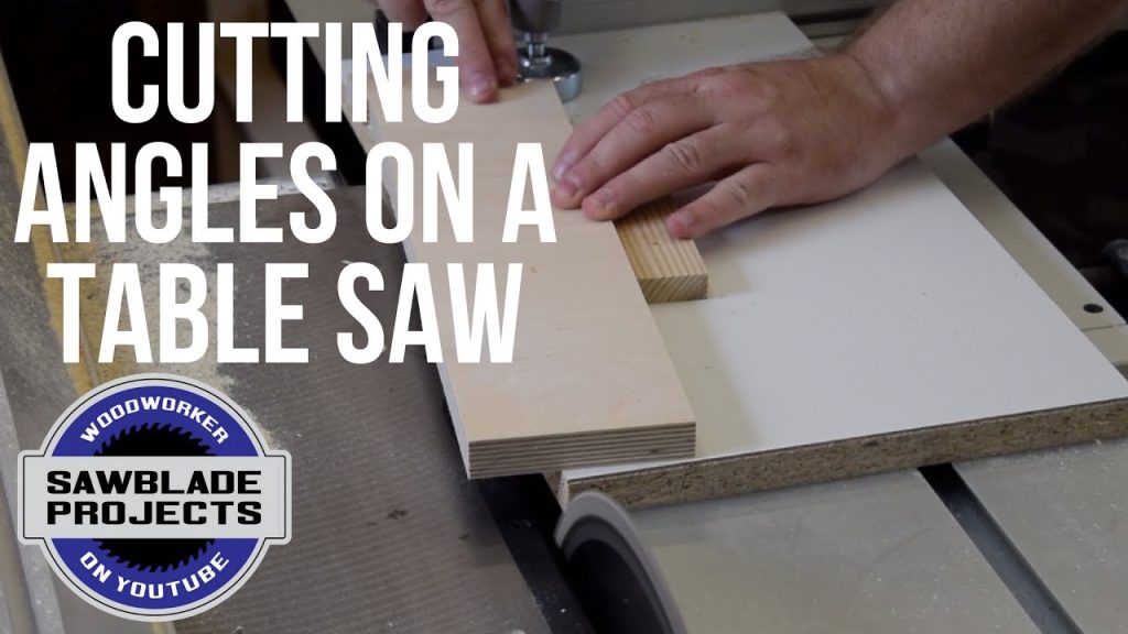 How to Cut Wood at an Angle With a Table Saw